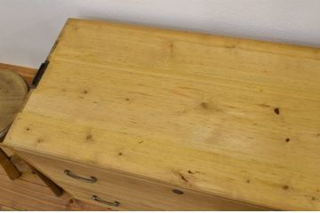レトロ家具　◇昭和レトロ　ダイヤガラス入り重ね桐箪笥　アンティーク(桐たんす)