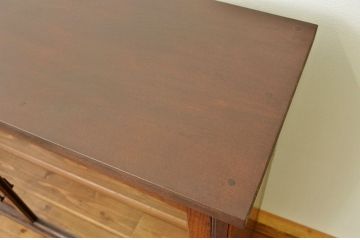アンティーク家具　アンティーク 古い栗材の脚付き収納棚?