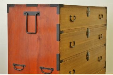 アンティーク家具　シンプルでとてもきれいな時代箪笥(アンティーク・たんす・チェスト)