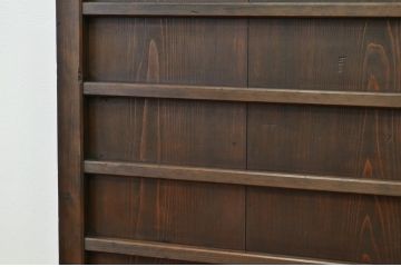 アンティーク 古い木の格子ドア(扉・建具)