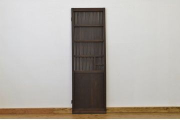 アンティーク 古い木の格子ドア(扉・建具)
