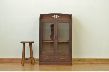 アンティーク家具　アンティーク シックなマス目本箱(書棚・収納棚)