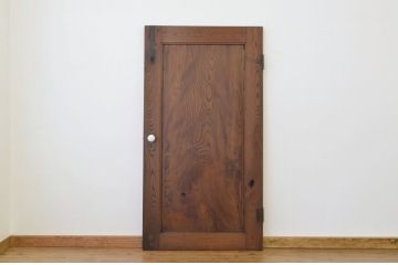 ★アンティーク　総欅鏡板が一枚板の重厚なドア(扉、建具)