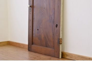 ★アンティーク　総欅鏡板が一枚板の重厚なドア(扉、建具)