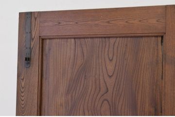★アンティーク　総欅鏡板が一枚板の重厚なドア(扉、建具)