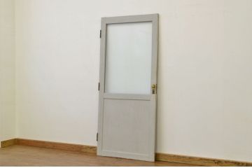 オリジナルペイントのモールガラスドア1枚(扉、建具)