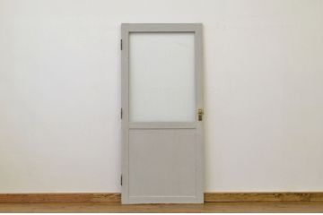 オリジナルペイントのモールガラスドア1枚(扉、建具)