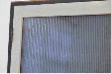 オリジナルペイントのモールガラスドア1枚(扉、建具)
