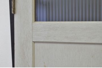 オリジナルペイントのモールガラスドア1枚(扉、建具)