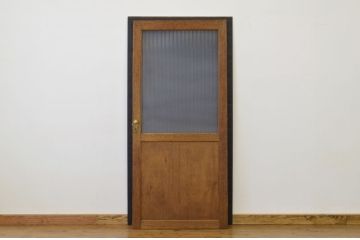 オリジナルペイントのモールガラスドア1枚(扉、建具)