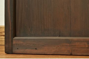 ★アンティーク 古い木のシックなガラス戸1枚(引き戸)