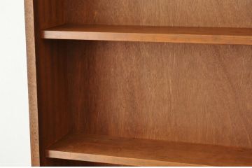 アンティーク家具　★人気の薄型!古い木の縦型飾り棚(本棚)アンティーク