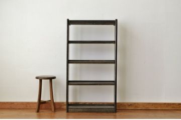 レトロ家具　昭和レトロ シンプルなアンティーク本棚(飾り棚)