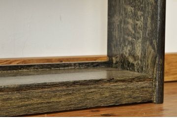 レトロ家具　昭和レトロ シンプルなアンティーク本棚(飾り棚)