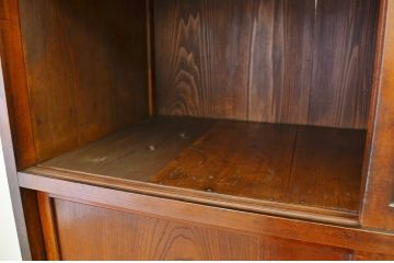 アンティーク家具　古民具・骨董 特大前面欅のアンティーク収納棚(茶箪笥)