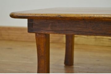 アンティーク家具　古い木の小さなアンティーク角ちゃぶ台(テーブル)