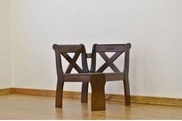 中古 karimoku RUSTIC(カリモク ルスティック)コーナーチェアシングルベンチ