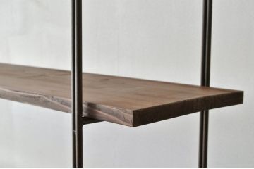 アンティーク家具　☆アイアンの薄型飾り棚(大)(陳列棚)