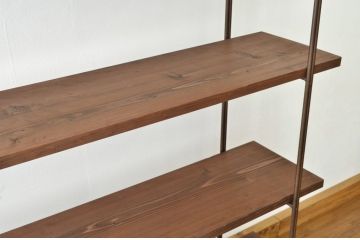 アンティーク家具　☆アイアンの薄型飾り棚(大)(陳列棚)