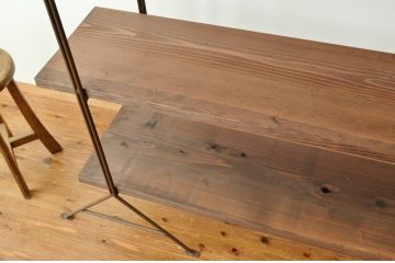 アンティーク家具　☆アイアンの薄型飾り棚(大)(陳列棚)