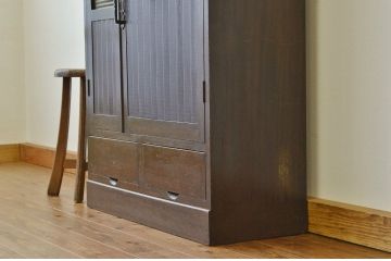 アンティーク家具　アンティーク 珍しいデザインの変わり型本箱(収納棚・書棚)