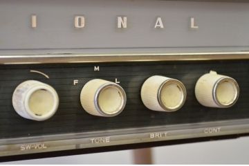 ジャンク品!古いナショナル真空管テレビF14-Q1