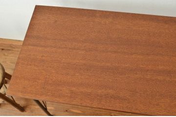アンティーク家具　☆アンティーク　天板一枚板の鉄脚テーブル?(作業台、机)
