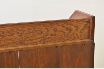 アンティーク家具　大正ロマン　薄型のデザインの素敵な本箱(収納棚)
