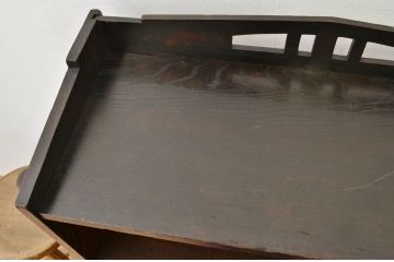 アンティーク家具　アンティーク　ナラ材の素敵な本棚(飾り棚・書棚)