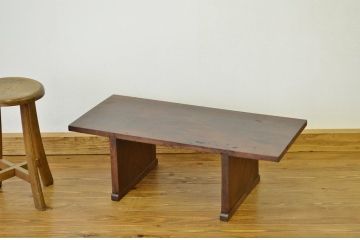 アンティーク家具　古民具　骨董　シンプルな欅の経机(作業台・テーブル)