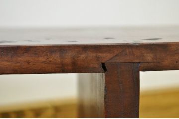 アンティーク家具　古民具　骨董　シンプルな欅の経机(作業台・テーブル)