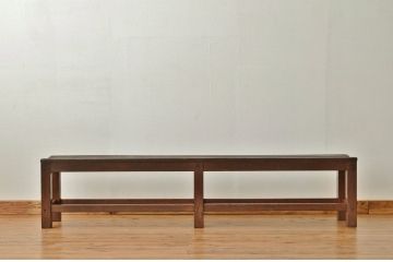 レトロ家具　★昭和レトロ・古い木の雰囲気の良いベンチ?長イス・椅子)