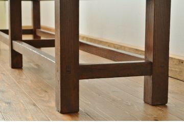 レトロ家具　★昭和レトロ・古い木の雰囲気の良いベンチ?長イス・椅子)