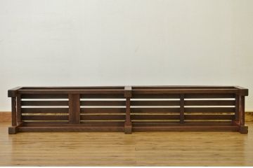 レトロ家具　★昭和レトロ・古い木の雰囲気の良いベンチ?長イス・椅子)