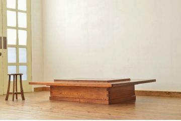中古 総欅の特大囲炉裏テーブル火鉢