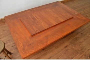 中古 総欅の特大囲炉裏テーブル火鉢