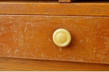 レトロ家具　昭和レトロ 小ぶりな引き出し付きカルテケース?(書類棚)アンティーク