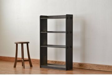 レトロ家具　アンティーク 古い木のレトロな本棚(飾り棚・書棚)
