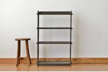 レトロ家具　アンティーク 古い木のレトロな本棚(飾り棚・書棚)