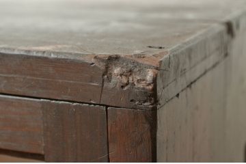アンティーク家具　アンティーク 素敵な雰囲気の格子扉の収納棚(ガラスケース・ショーケース)