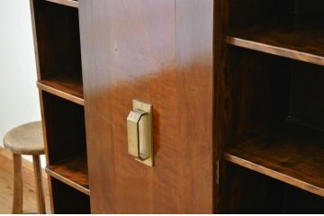 アンティーク家具　ミッドセンチュリー 重厚な大型本箱(ブックケース・キャビネット)