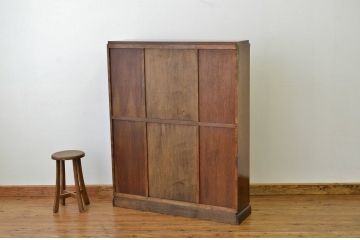 アンティーク家具　ミッドセンチュリー 重厚な大型本箱(ブックケース・キャビネット)
