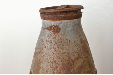 アンティーク さびたミルク缶・牛乳缶3個セット昭和レトロ　シャビー