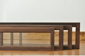 昭和レトロ シンプルな明かり取り4枚セット