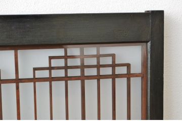 古民具・骨董 素敵な格子の書院戸2枚セット(建具)?