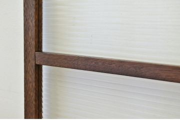 アンティーク 細身のモールガラスドア1枚(扉)