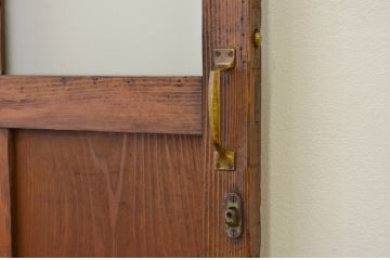 アンティーク 古い木のレトロな細身のドア1枚(扉)