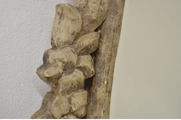 彫刻の素敵な木製ペイントミラー