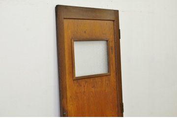 昭和レトロ ダイヤガラスのシックなドア1枚(扉・建具)