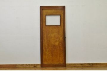 昭和レトロ ダイヤガラスのシックなドア1枚(扉・建具)